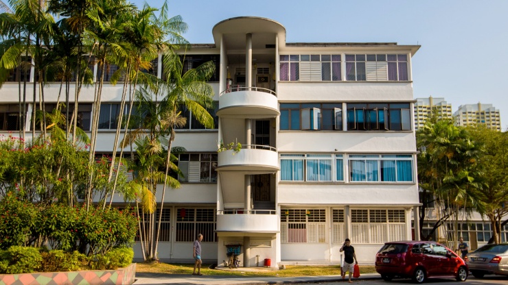 The colonial look of the SIT flats