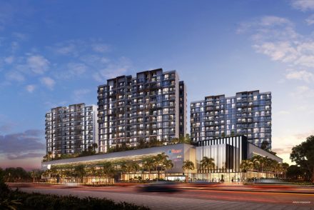 Artist's impression of Le Quest, a new mixed development with both commercial and residential units