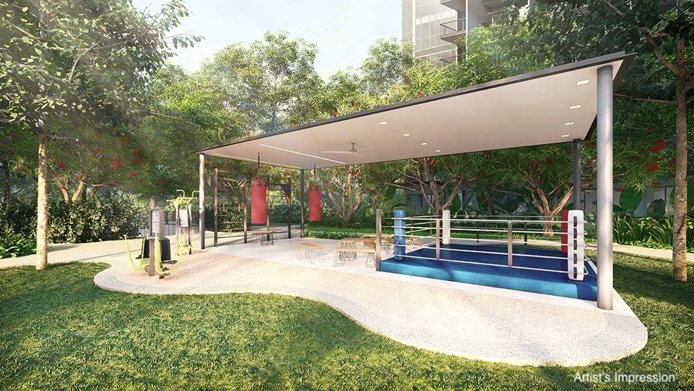 Workout classes at The Sparring Ring Pavilion at The Florence Residences
