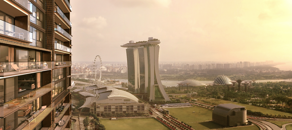 residents at marina get to enjoy the marina bay view