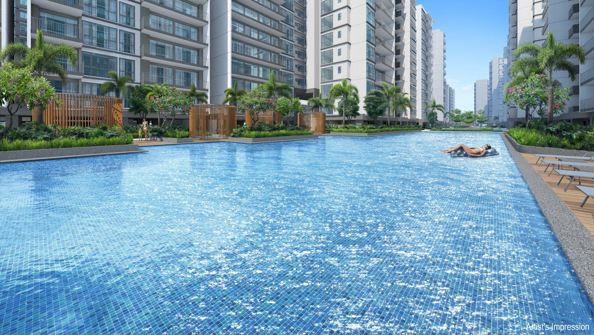 the 50m lap pool at treasure at tampines