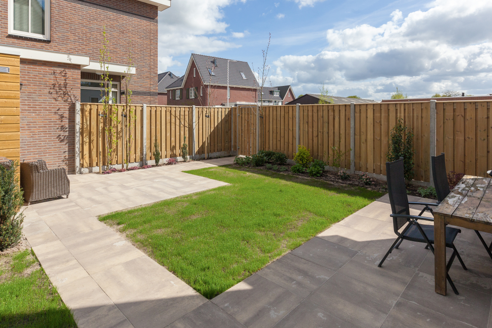 A huge space in the backyard of a landed property.