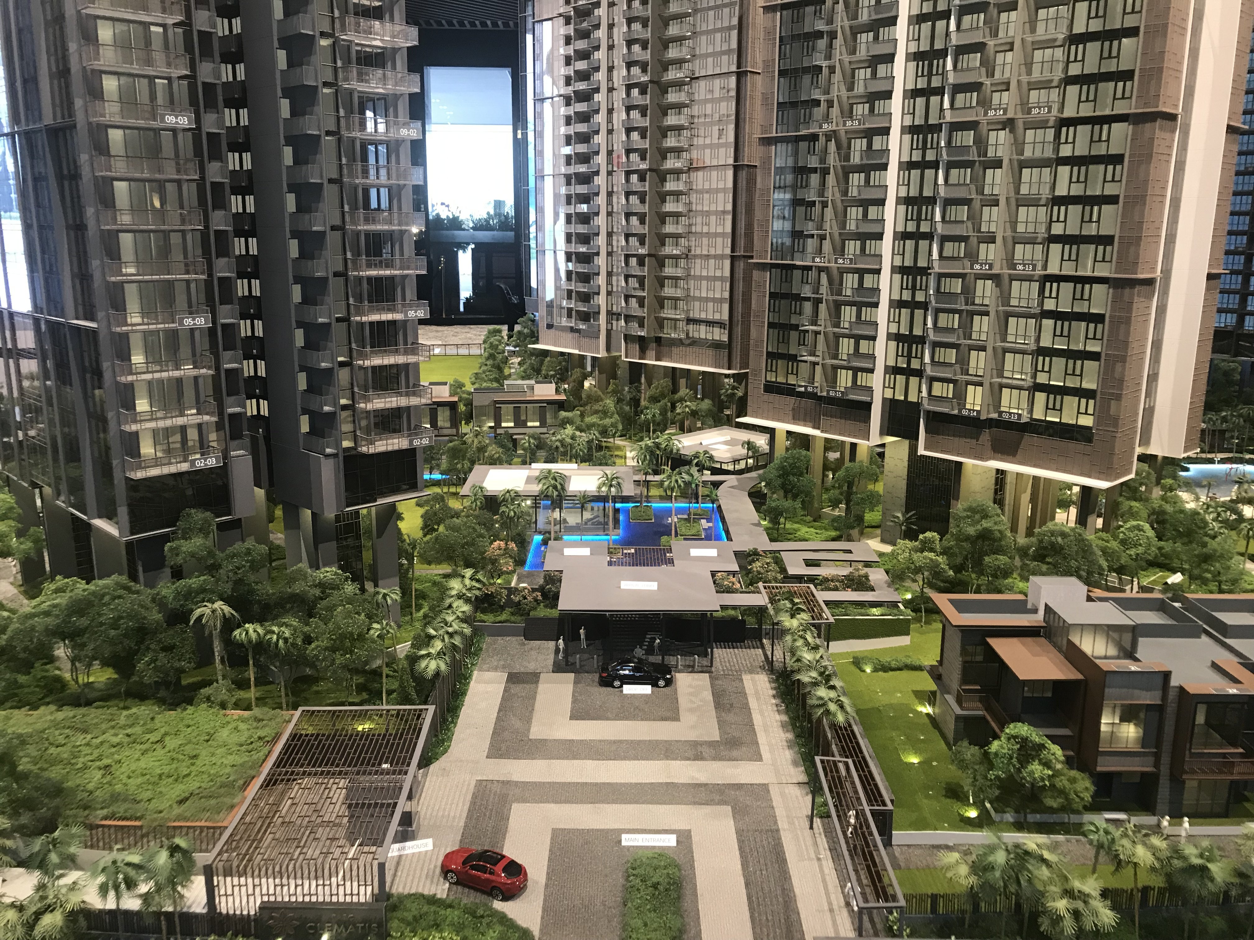 Parc Clematis scale model