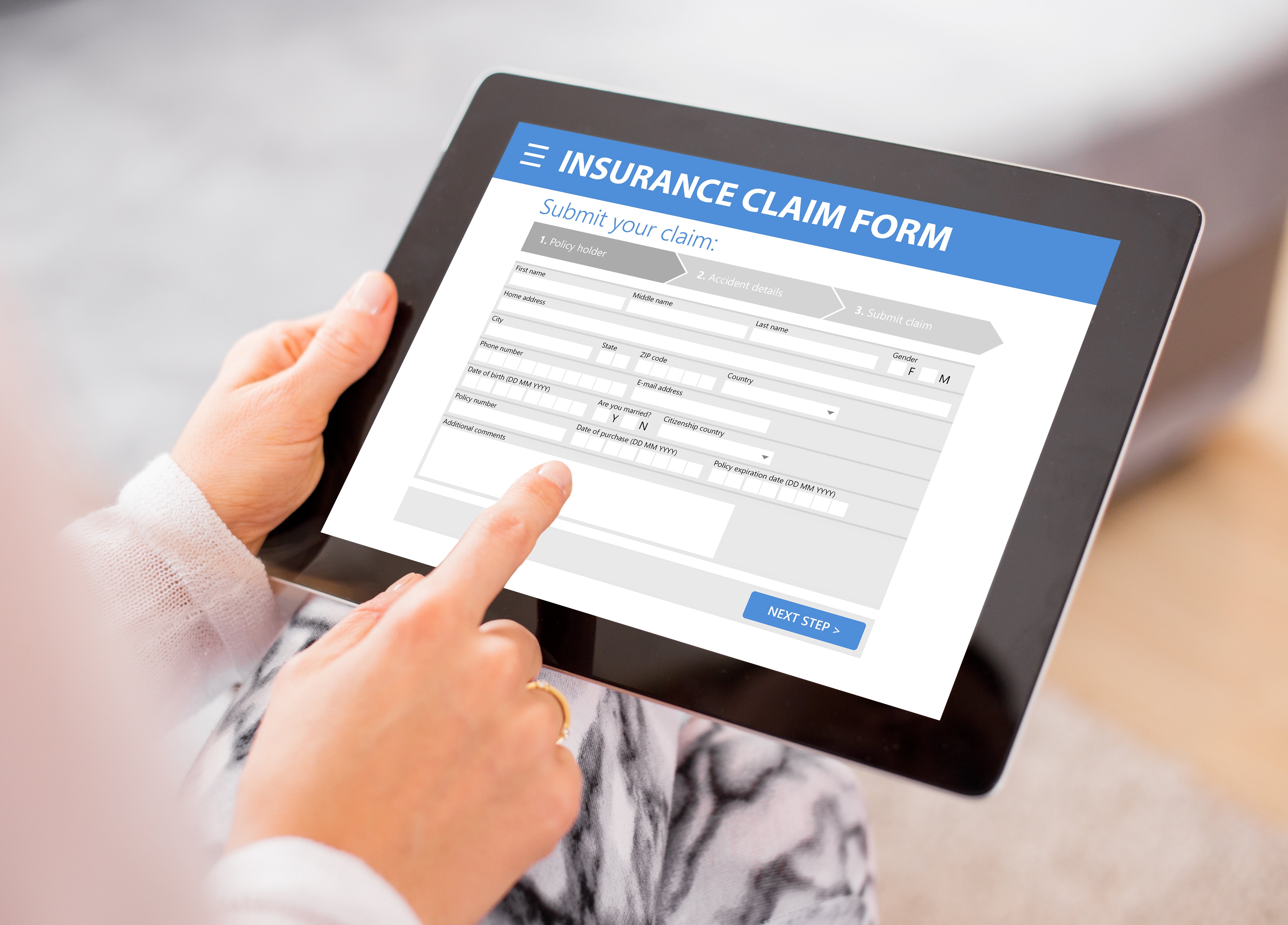 home insurance claim form