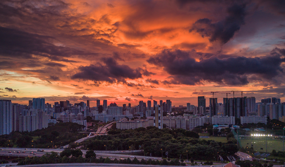 ariel view of potong pasir