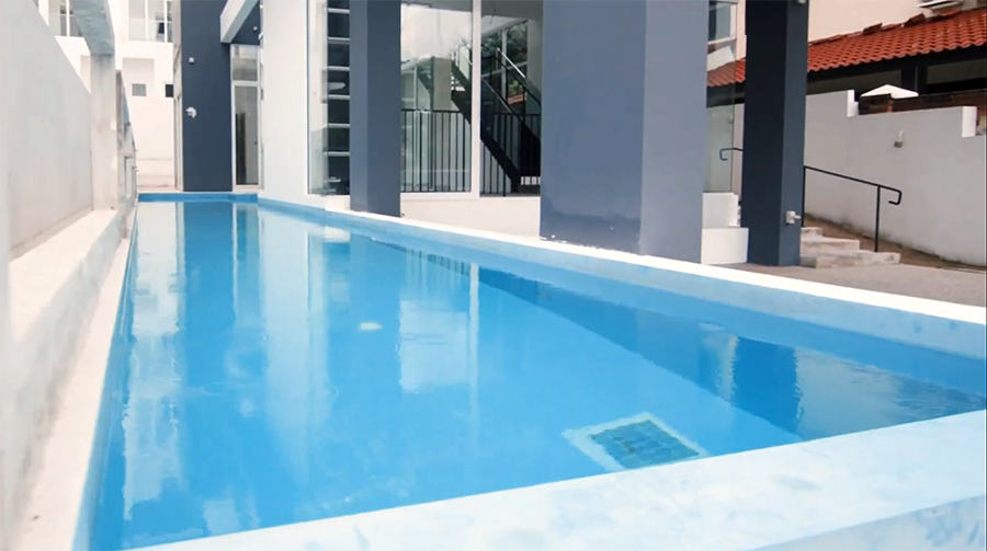 pasir ris bungalow pool