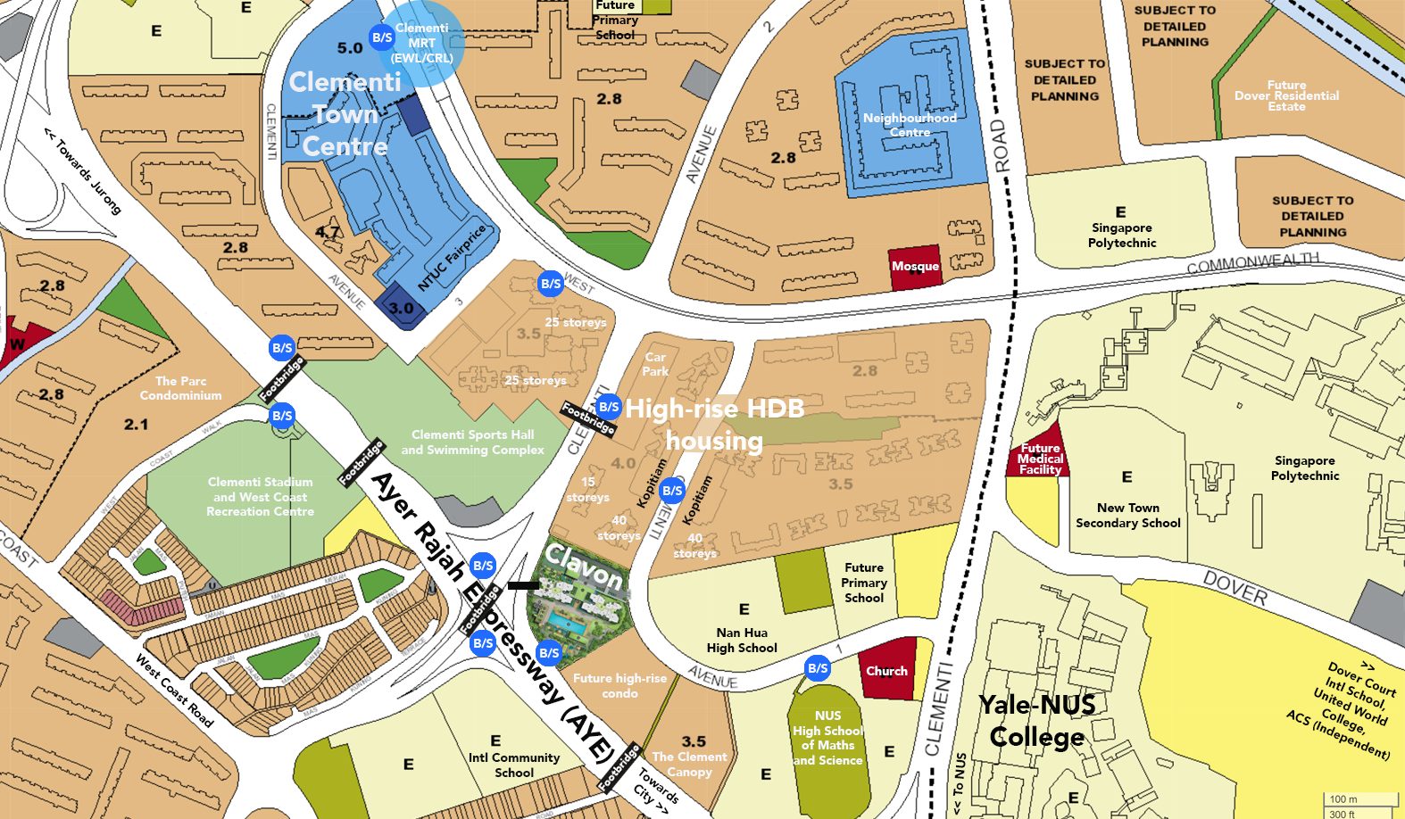 clavon condo amenities ura master plan map