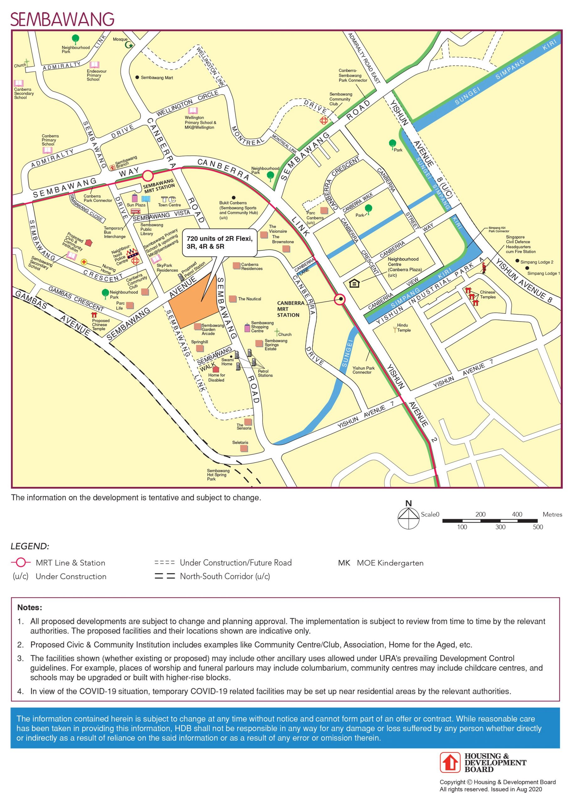 hdb sembawang bto nov 2020 map