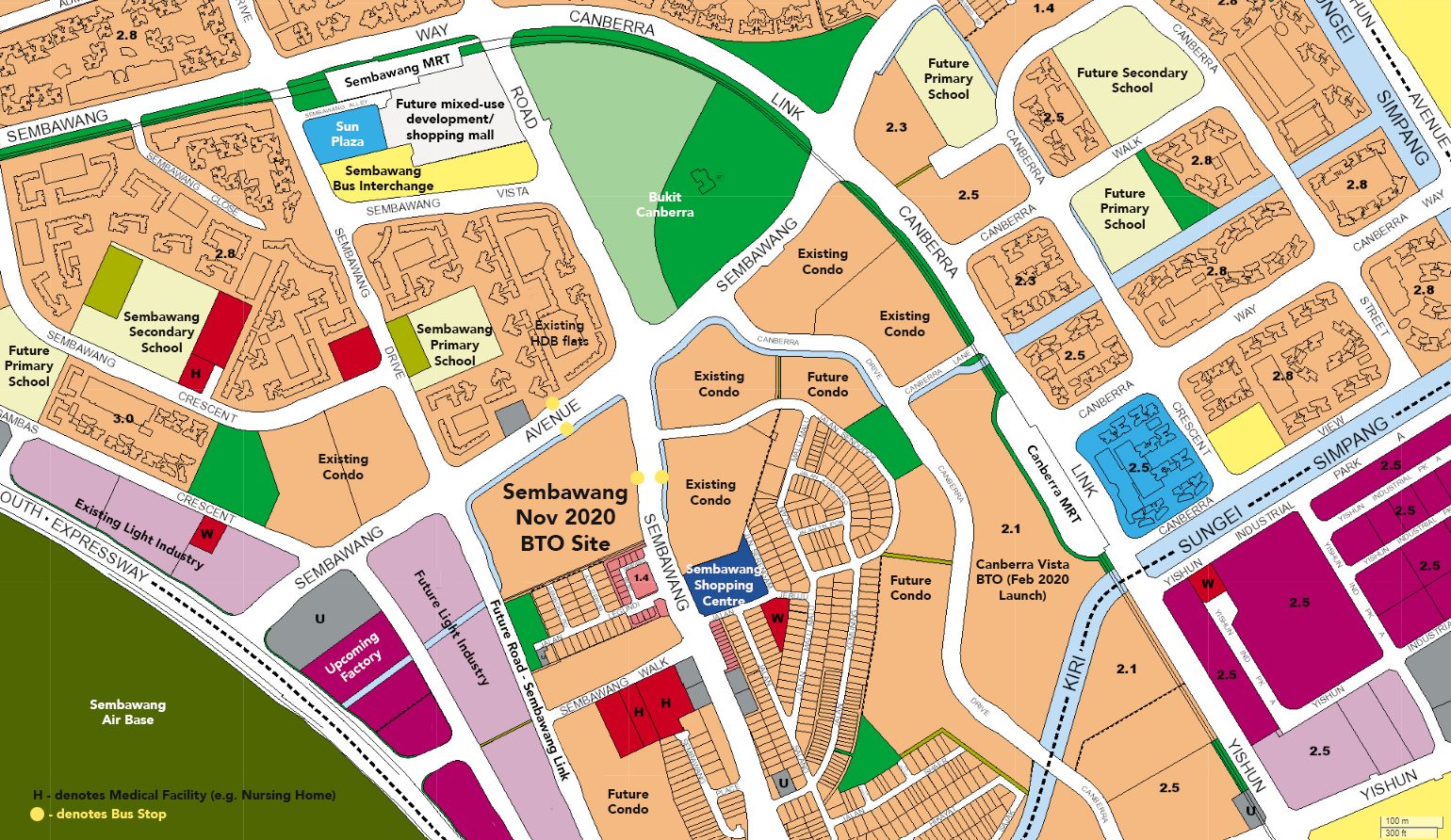 nov 2020 sembawang bto ura master plan map