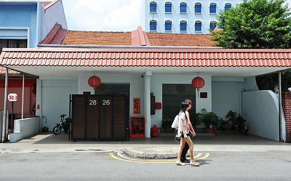 geylang brothel red light district Singapore day