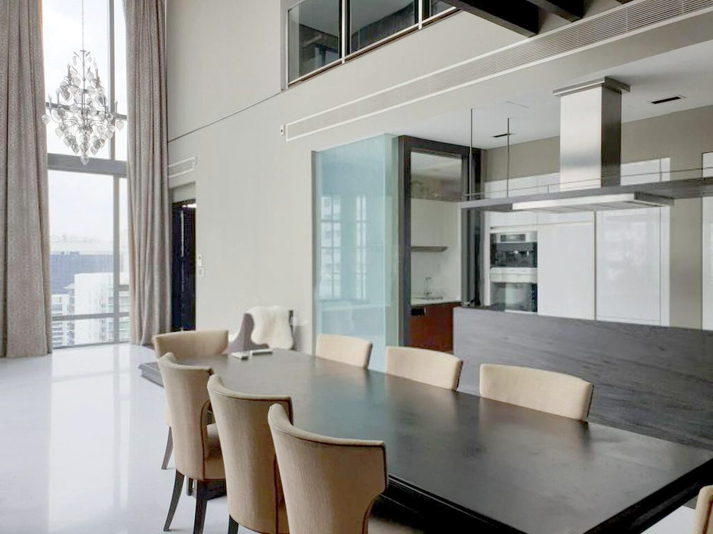 helios residences penthouse living dining room