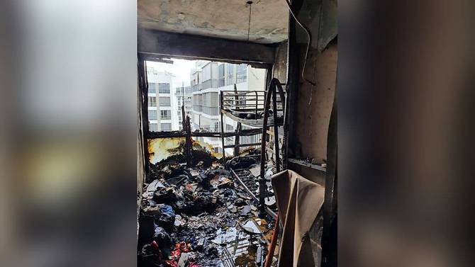 punggol waterwoods condo fire bedroom scdf