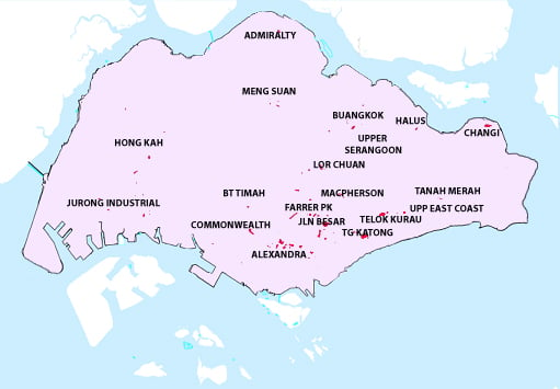 flood prone areas in singapore map