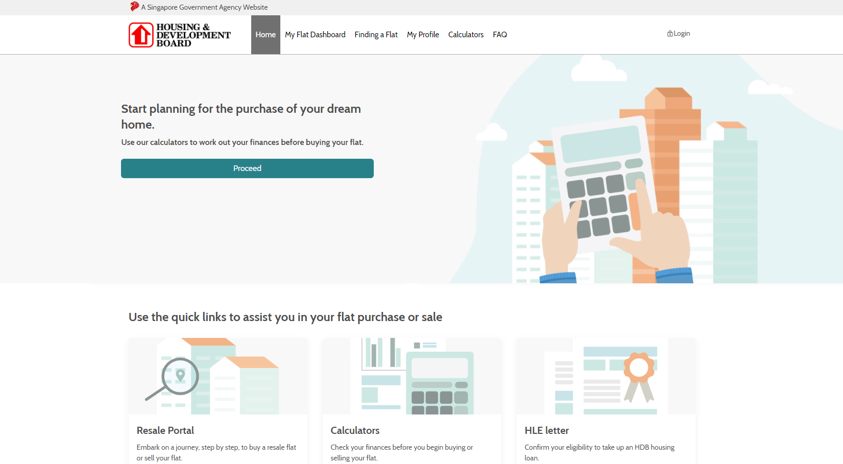 hdb flat portal