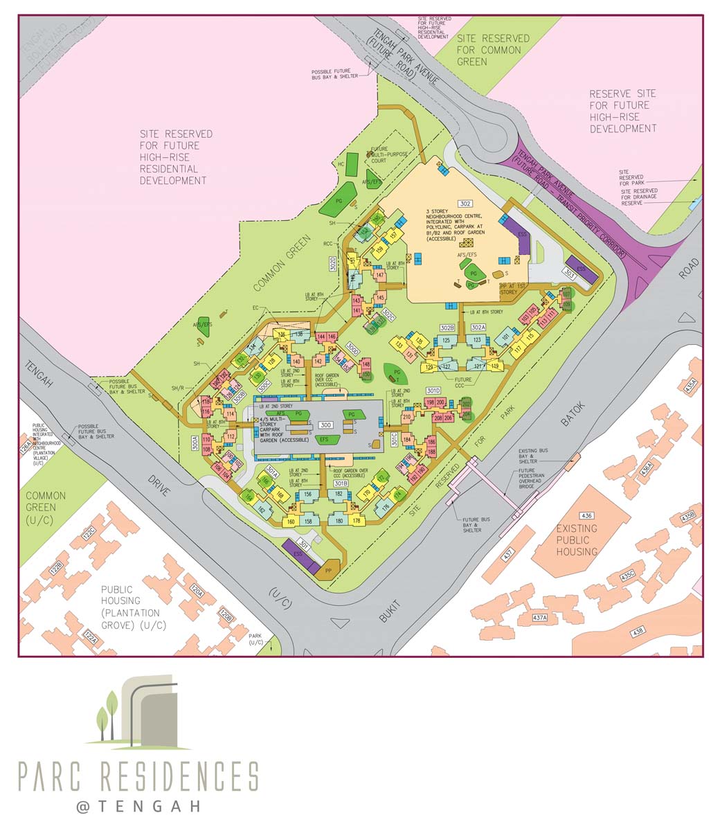 parc residences tengah bto site plan