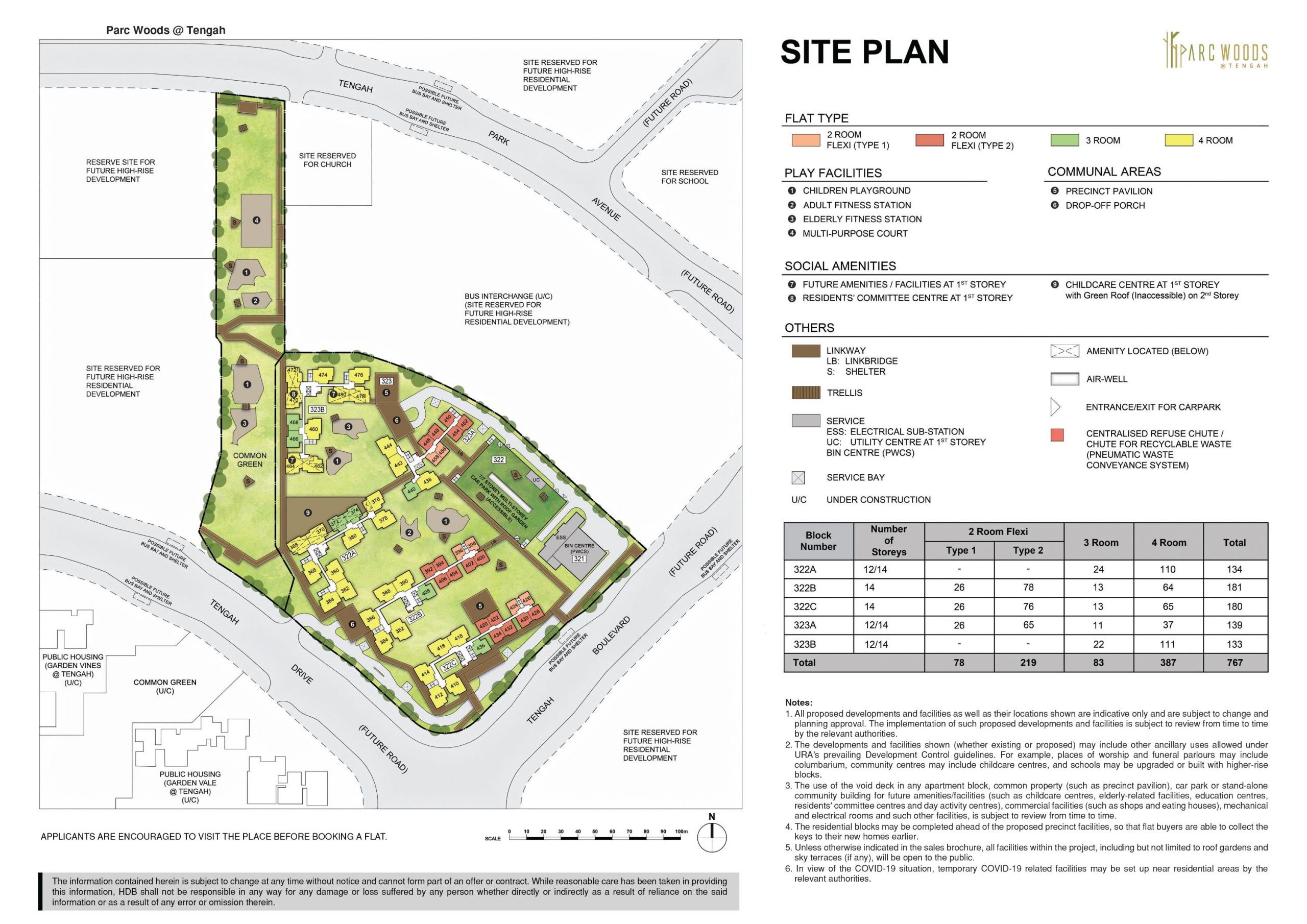 parc woods tengah bto site plan