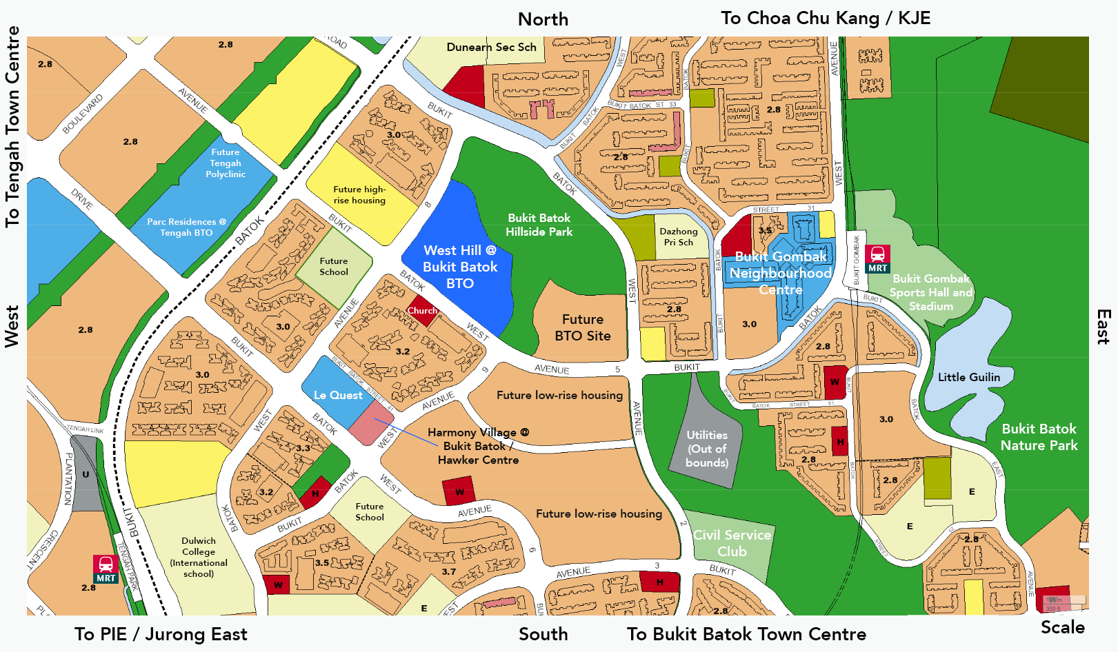 west hill bukit batok bto ura master plan