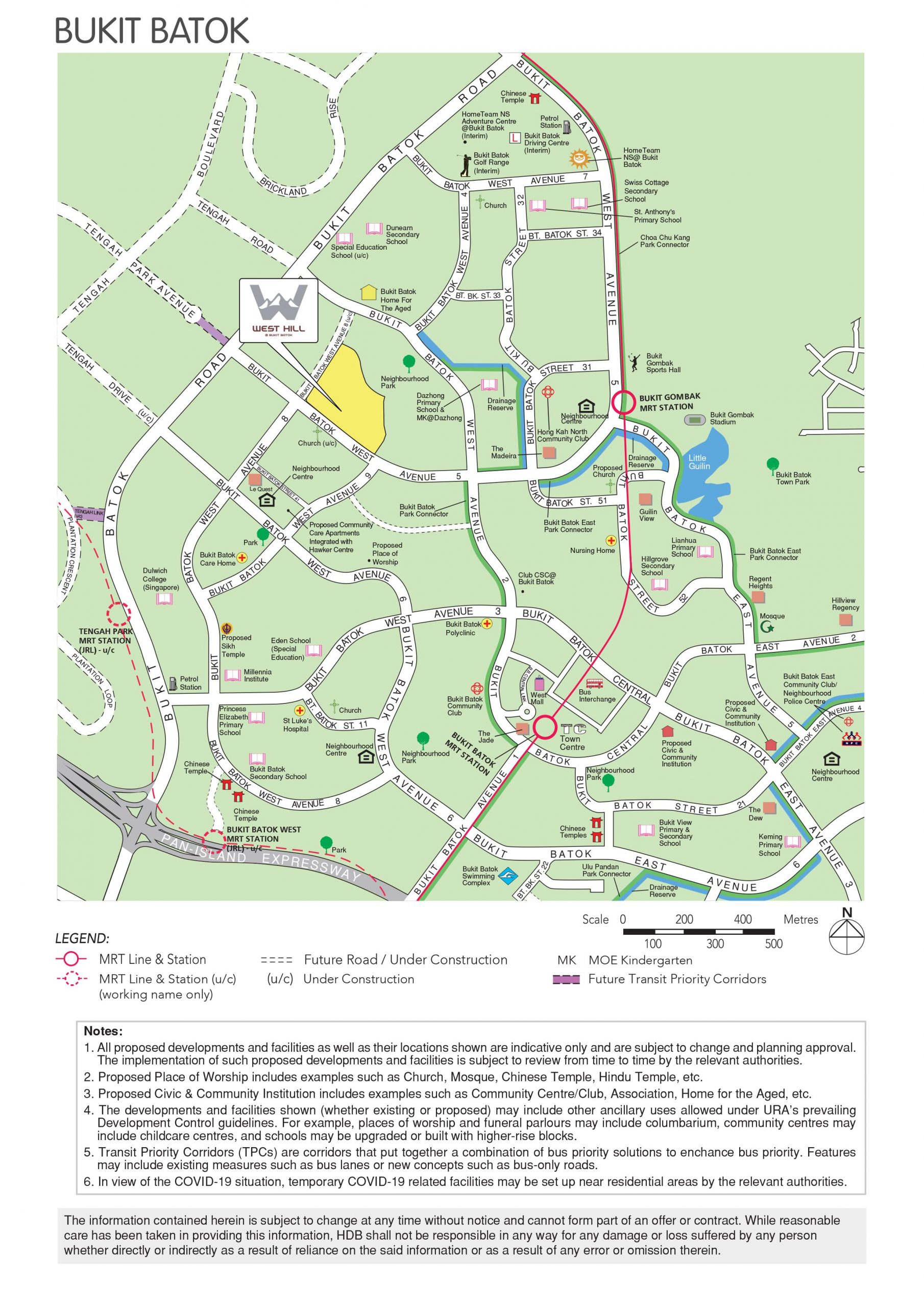 west hill bukit batok feb 2021 bto hdb map