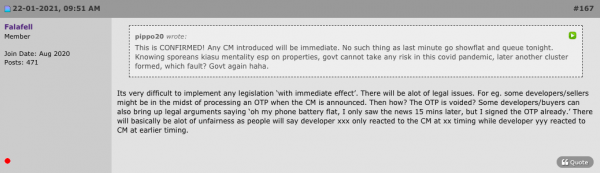 Screenshot of a HardwareZone post on implementing cooling measures immediately