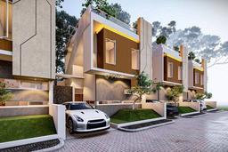 Hunian 2,5 lantai dengan rooftop firdaus garden