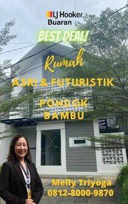 Dijual Rumah Futuristik Komplek Pondok Bambu Duren Sawit Jakarta Timur