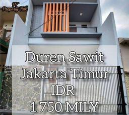 Dijual Rumah Baru Dalam Komplek Kav Dki Pondok Kelapa Duren Sawit Jakarta Timur.