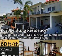 Rumah di Jl pulau Belitung depan 