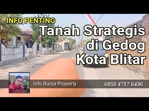Di Jual Tanah dan Bangunan Pinggir Jalan di Gedog Kota Blitar