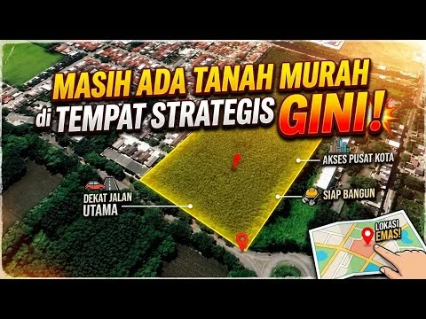 Tanah PERSEGI, DATAR, PADAT dan STRATEGIS! 