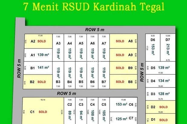 Kavling SHM Darat Pesona Kaligayam, 12x Cicil Tanpa Bunga