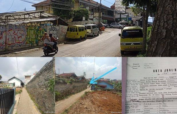Tanah di Parongpong Lembang Bandung Barat dekat ke Jalan Raya
