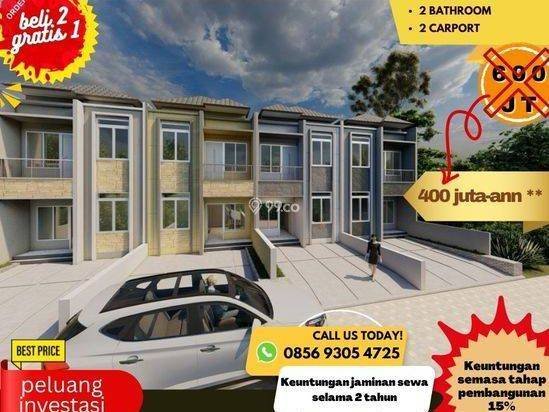 Rumah Modern Minimalis 2lantai Strategis Bebas Banjir Arah Parung