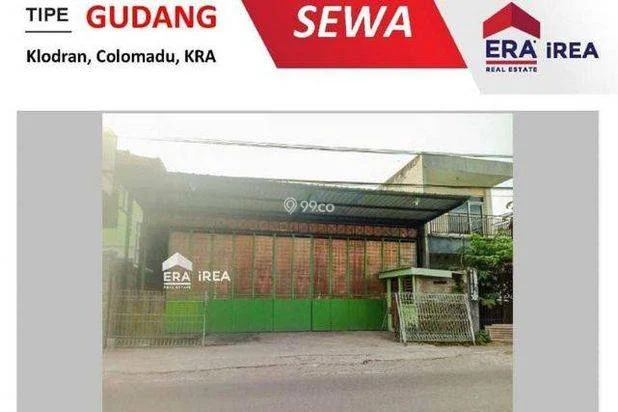 Gudang luas 420 m dekat exit tol Klodran 