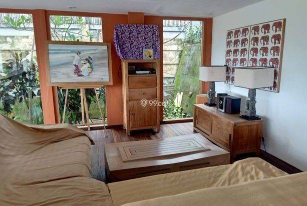 Jual Vila View Sawah Dan Sungai Cantik Full Furnish Di Desa Saba