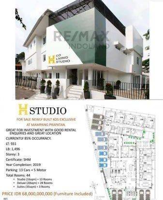 Jual Rumah Kost Bagus H Studio Mampang Prapatan Jakarta Selatan