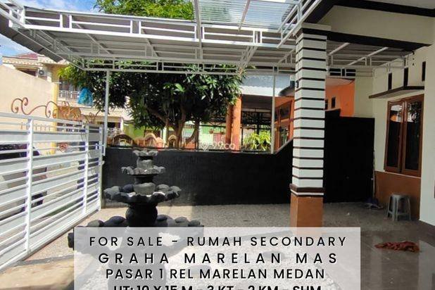 RUMAH LEBAR TANAH 10 METER - DALAM KOMPLEK GRAHA MARELAN MAS