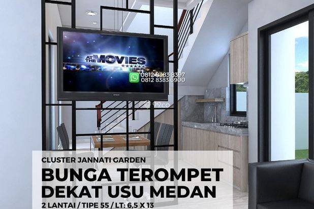 Rumah dekat Kampus USU Medan - Jalan Bunga Terompet Medan