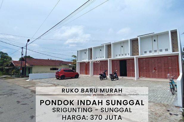 RUKO BARU MURAH HANYA 370 JUTA DI SRIGUNTING SUNGGAL MEDAN