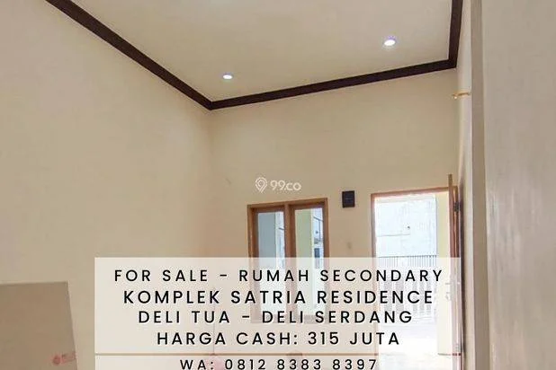 RUMAH SECONDARY 300 JUTAAN KOMPLEK SATRIA RESIDENCE DELI TUA