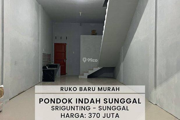 RUKO BARU MURAH HANYA 370 JUTA DI SRIGUNTING SUNGGAL MEDAN