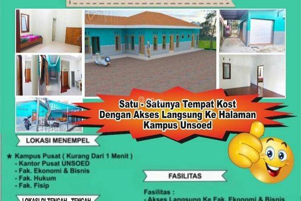 Rumah Kost Jual di Jl.Universitas Terbuka Unsud