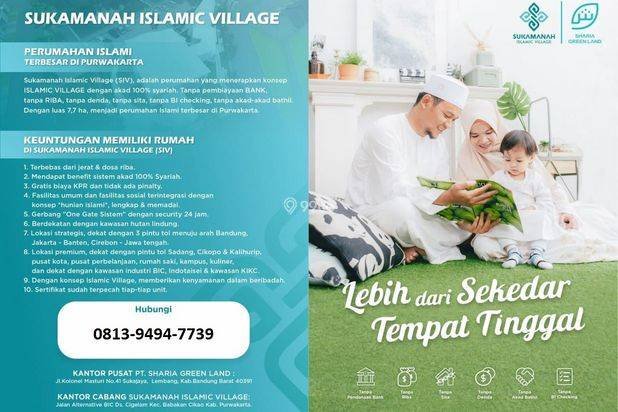 Membeli=Sedekah. Hunian Islami Di Purwakarta