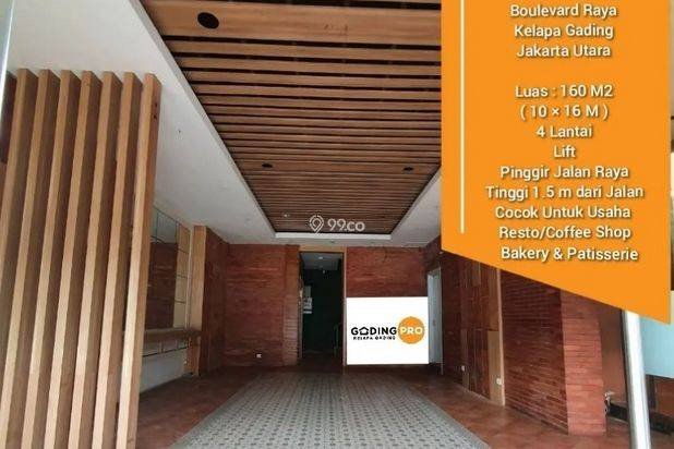Disewakan Ruko Gandeng Kelapa Gading,Boulevard Raya