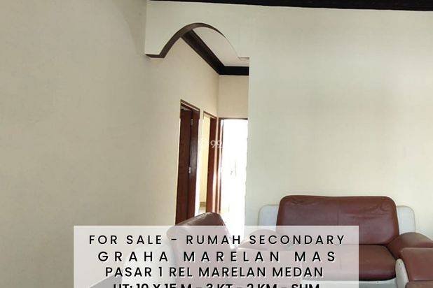 RUMAH LEBAR TANAH 10 METER - DALAM KOMPLEK GRAHA MARELAN MAS