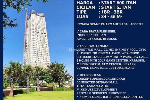 Apartemen grand dharmahusada lagoon mulyorejo surabaya timur