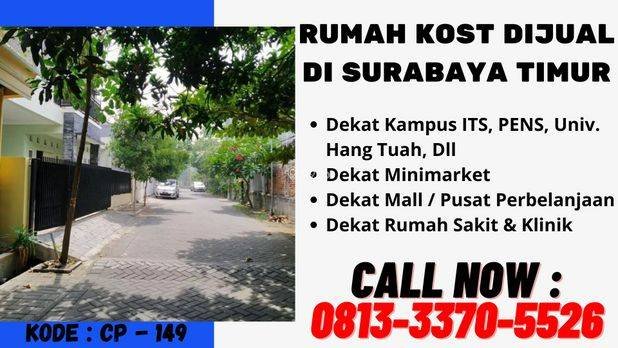 Dijual Rumah Kost di Keputih Surabaya, CALL : 0813-3370-xxxx 