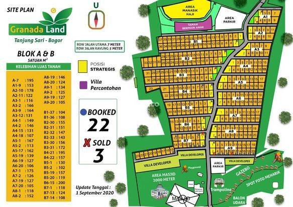 Tanah Kavling di Lokasi Wista "GRANADA LAND"
