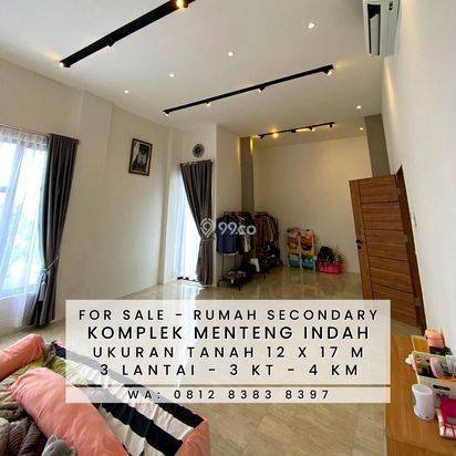 RUMAH MEWAH MURAH KOMPLEK MENTENG INDAH MEDAN DENAI - 3 LANTAI