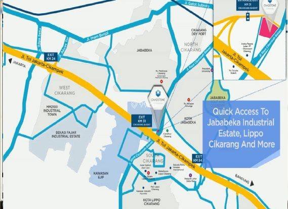 Hanya 100 Meter Menuju Pintu Tol Cikarang Barat, Chadstone