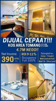 MURAH RUMAH KOST DI TOMANG, KONDISI TERISI, PASSIVE   INCOME